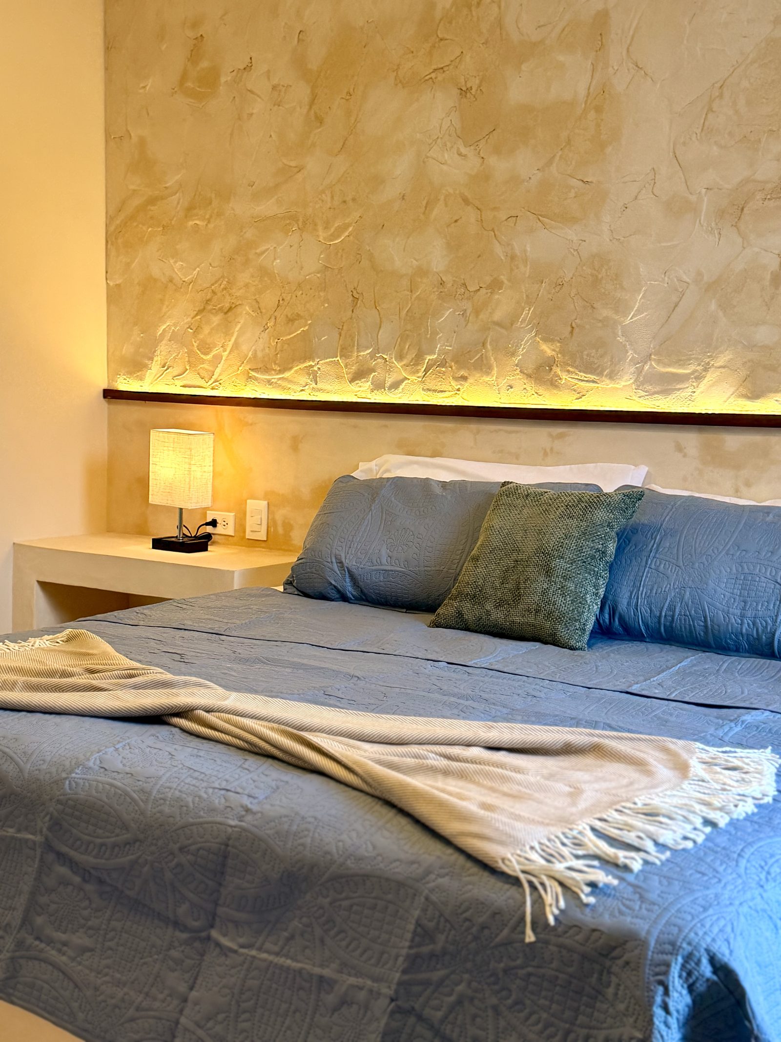 Master bedroom with king bed