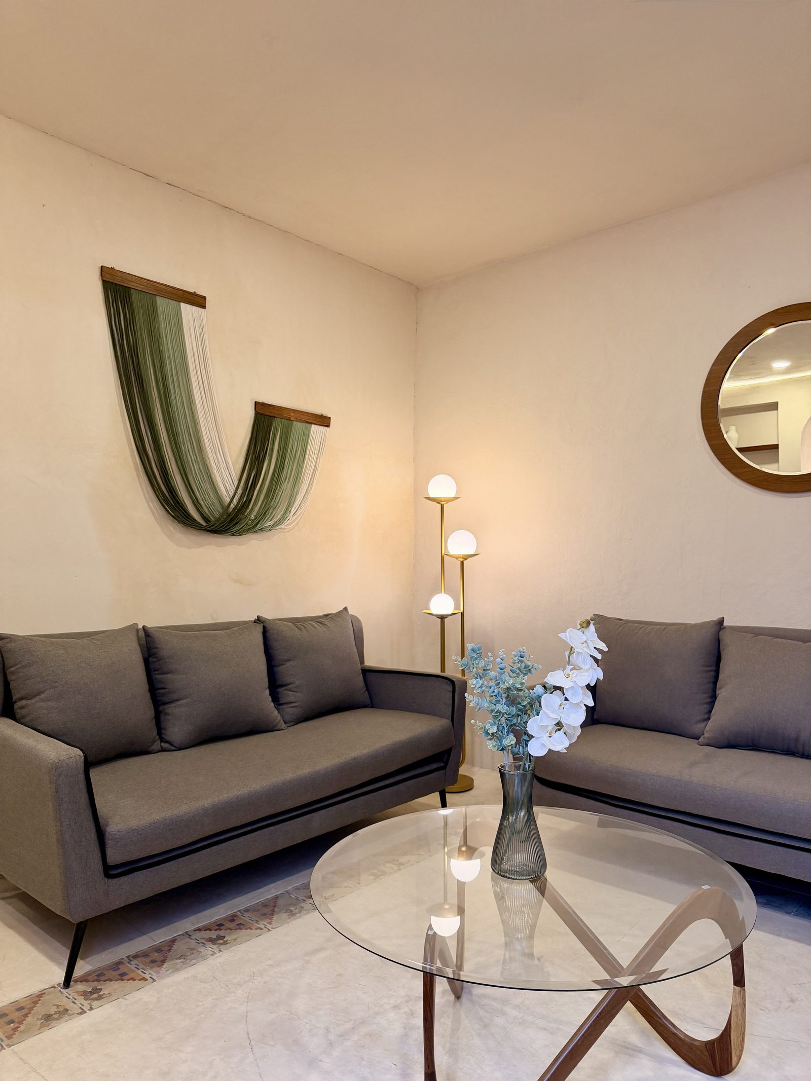 Living room seating area